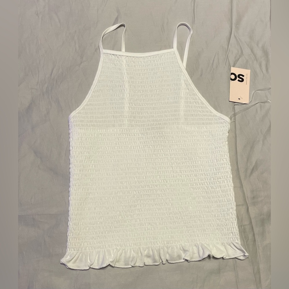 Women’s Smocked High Neck Tank - SO - Size Medium